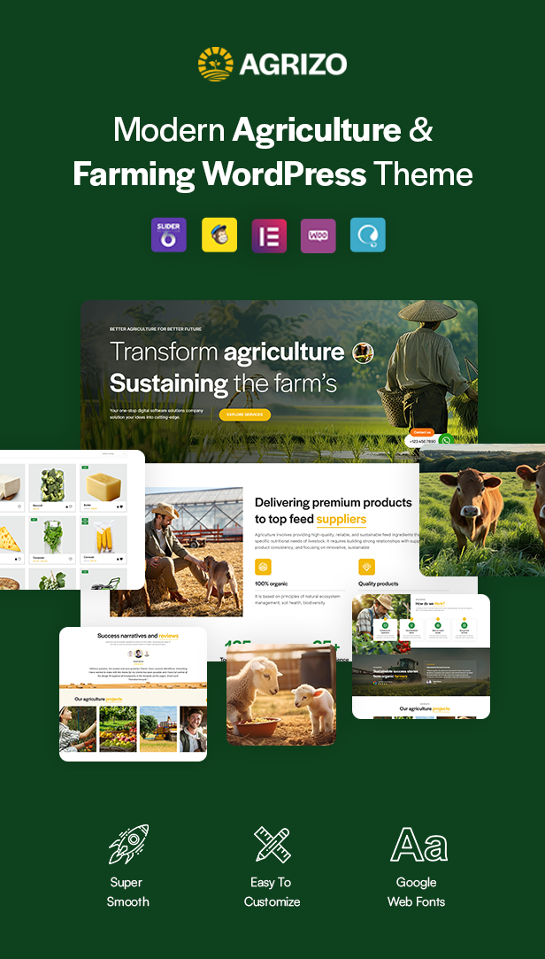 Agrizo – Agriculture & Dairy Farm WordPress Theme